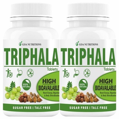 Goa Nutritions Triphala Tabletten, 60 Tabletten Jedem Pack 2