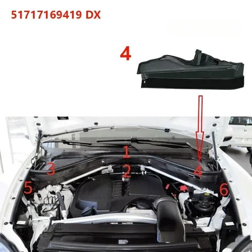 For BMW X5 X6 (E70 E71) LCI Hyb Car Engine Upper Compartment Partition Panel - Bild 21 von 29