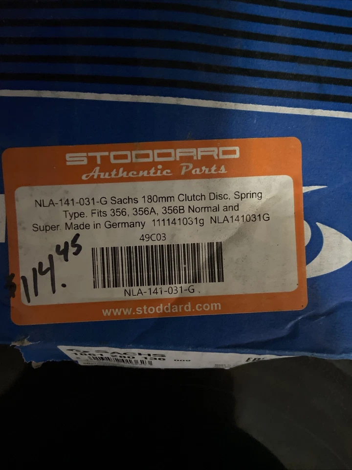 Porsche 356A Clutch Disc, Throw Out Bearing With Retaining Clips - Image 3 of 4