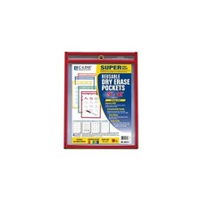 C-Line Products 40610 40 Reusable Dry Erase Pockets 9x12 10/pk