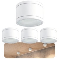 4X CELI-WX Bad Aufbaustrahler FüR GX53 Rund Weiß IP44 Badlampe Spot Deckenlampe