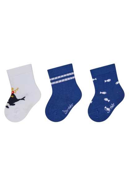 Baby Socken 3Er Pack Wal Weiß GrößE 0-6 Monate Sterntaler Baumwolle-image