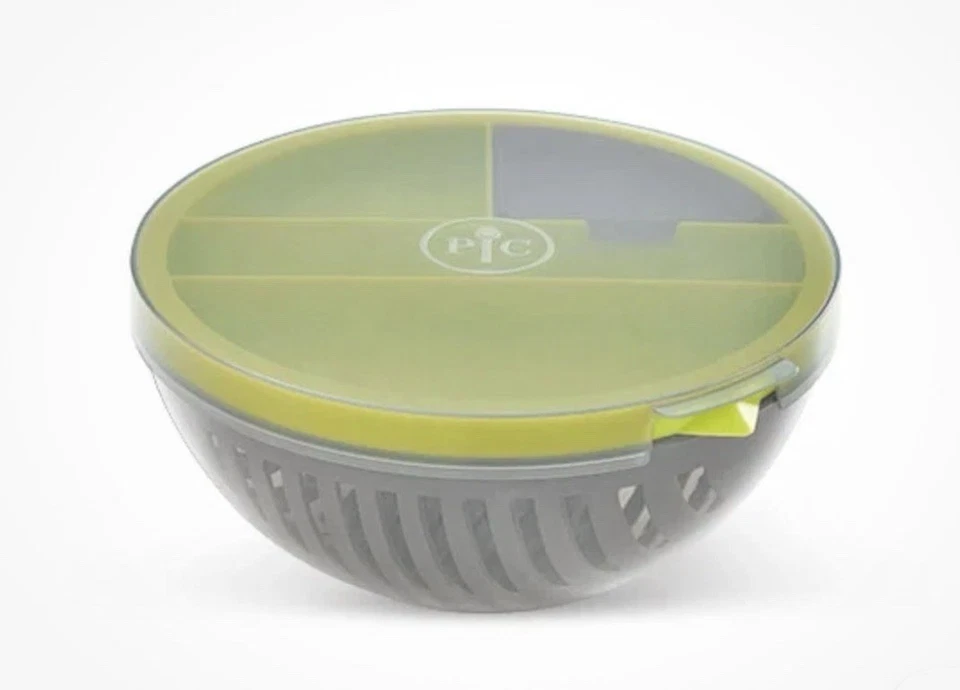 Pampered Chef Meal Prep Salad Cutting Bowl 100086 Gray Green NEW - Image 2 of 3
