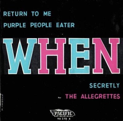THE ALLEGRETTES - PACIFIC 90.270 - WHEN - EP 45t - 1959