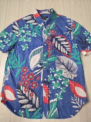 Reyn Spooner Mens Shirt Hawaiian Button Down Aloha Floral Tiki Classic Medium