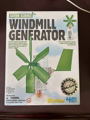 Windmill Generator GreenScience Science Project Kit Kids Activity's ToySmith