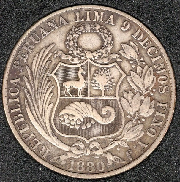 曾流通1880 年秘鲁硬币| eBay