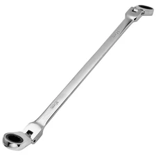 14-15mm Extra Long Flex-Head Ratcheting Wrench, Metric Double Box End Wrench ...