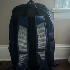 Nike Elite Blue Black Hiking Backpack Zip Padded Straps External Pockets