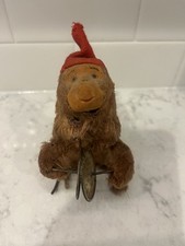 Vintage 1950s  1960s Wind-Up Cymbal Monkey   Working Mechanical Toy