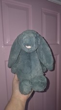 Jellycat Medium Bashful Forest Green Bunny Retired Rare Excellent Condition