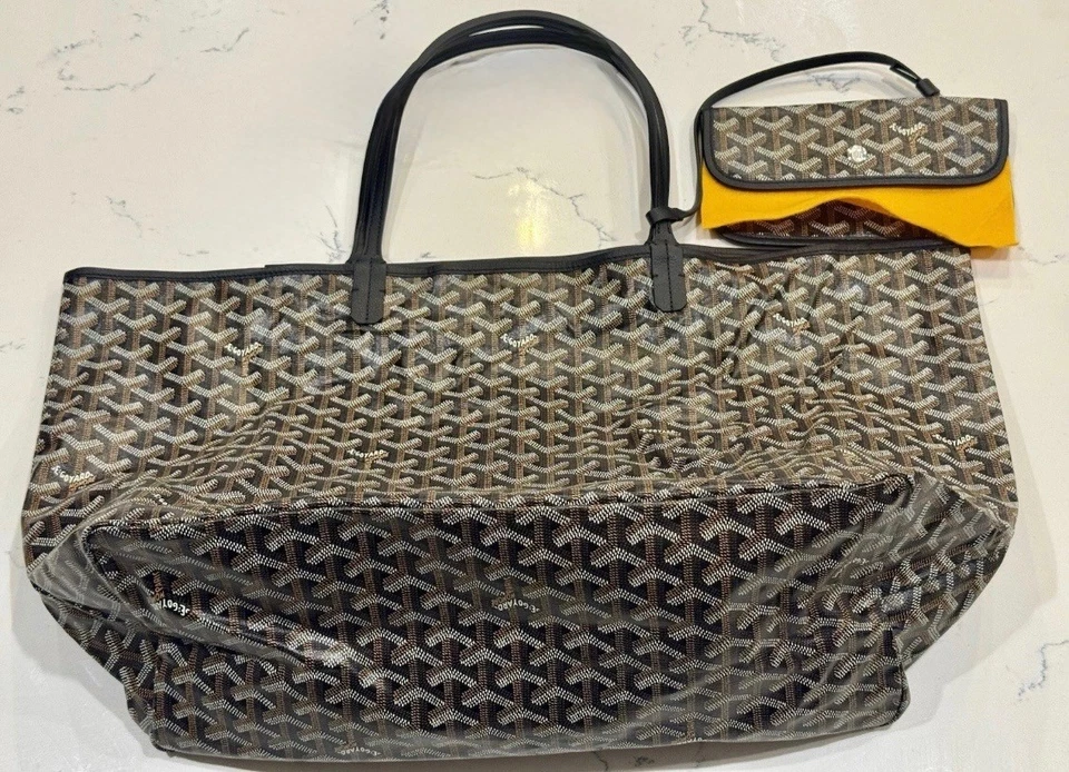 Goyard Womens Black Printed Goyardine Saint Louis Open Shoulder  Handbag - Image 2 of 4