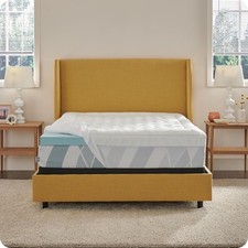 Sealy Dreamlife 4 inch Gel Memory Foam Mattress Topper with Cooling Cover TWIN