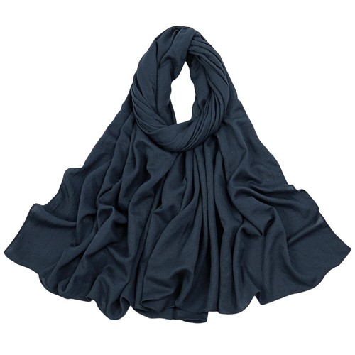 Women Plain Wrinkle Design Scarf Bandelet Shawl Stole Wrap Headscarf Muffler - Picture 19 of 32