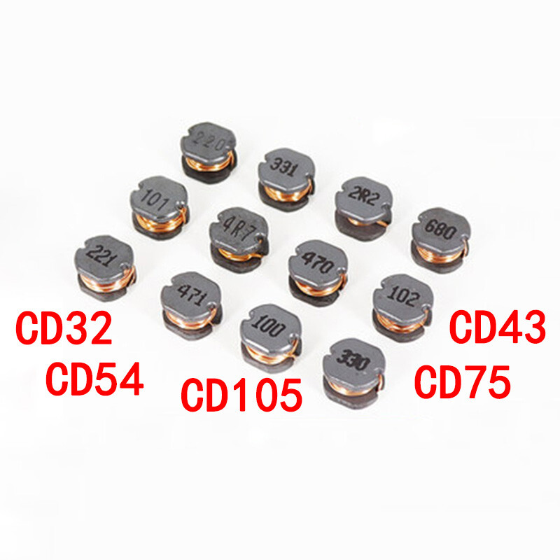 Power Inductors CD32 CD43 CD54 CD75 105 SMD 1-1000uH Wire