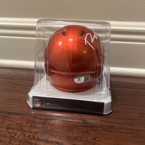 Roquan Smith, signiert, Chicago Bears Flash Mini Helm, Beckett zertifiziert - selten - Bild 5 von 7