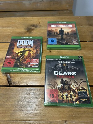 3 Xbox Series X/One Spiele - Doom, Gears, Desperados - Neu/sealed