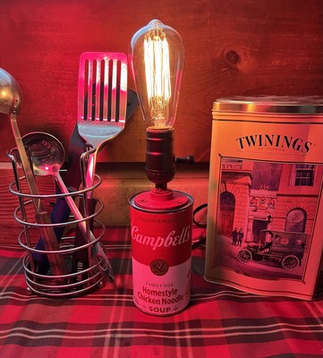Edison Lamp Iconic Cambell s Soup Lamp.