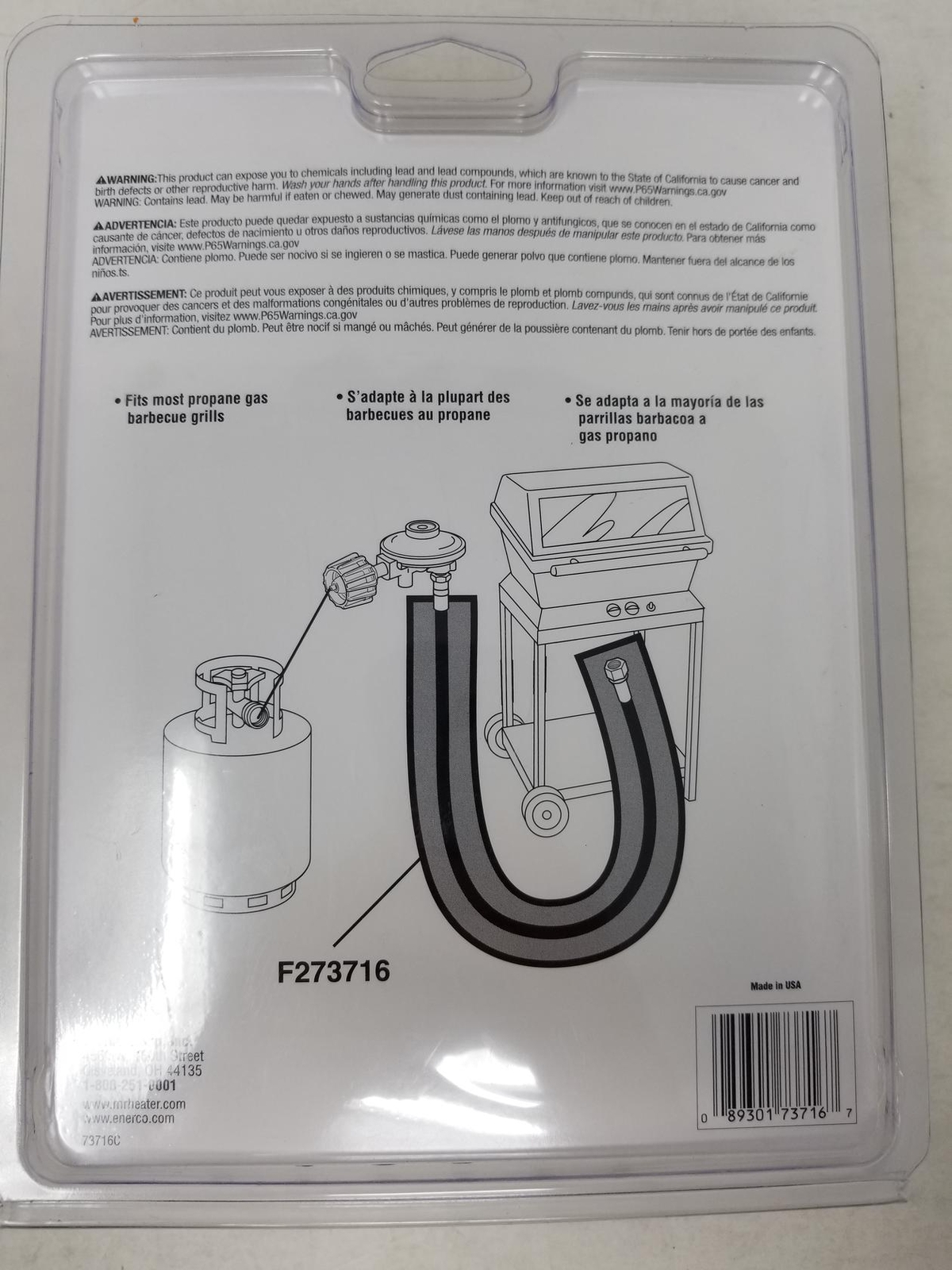 Mr Heater Lp Gas Grill Replacement Hose 22 "