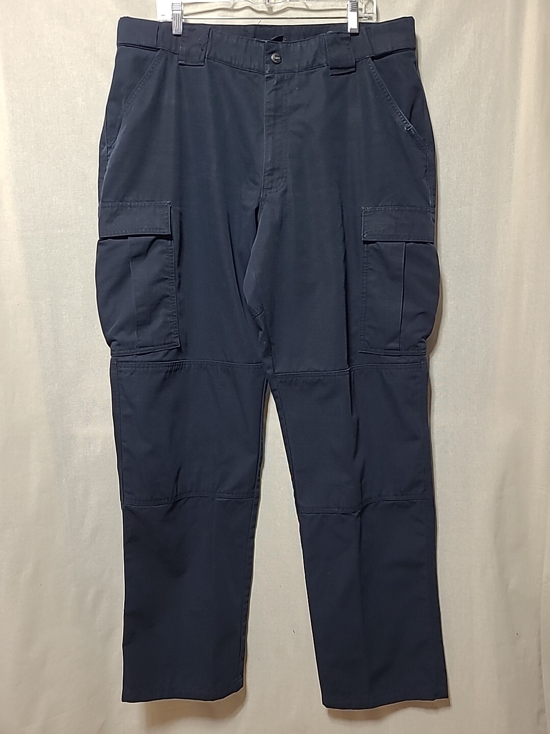 5.11 Tactical Cargo Pants Mens XL 39x34 Ripstop Blue Flex Waist Pockets Workwear