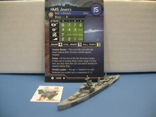  Axis Allies War at Sea TASK FORCE HMS Jamaica 13/60 with card 