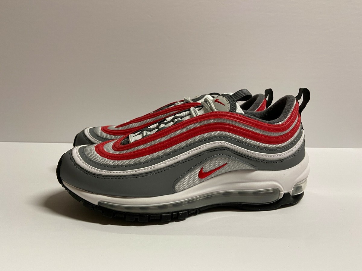 Nike Air Max 97 GS Smoke Grey/University Red 921522-017 Youth 6Y Womens 