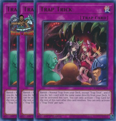 Yugioh! 3x Trap Trick RA03-EN078 Ultra Rare 1st Ed NM