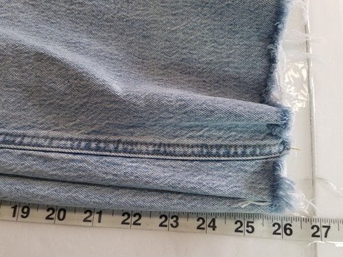 Pacsun Youth Blue Stretch Crop Boot Medium Wash High Rise Jeans Size 22 See Pic - Picture 6 of 13