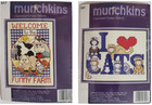 Munchkins Funny Farm 317 or I Love Cats 321 cross stitch kits, small quick easy