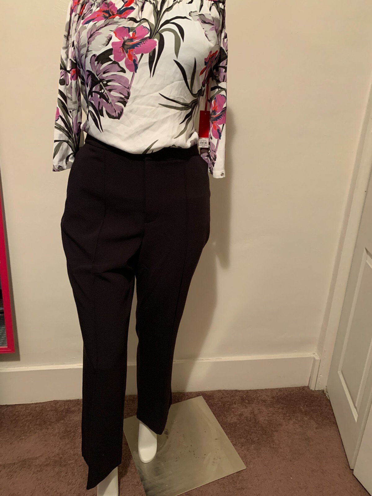 Nine West Women's Wide Leg High Rise Wide Leg Dress Pant Reg. $50 | eBay