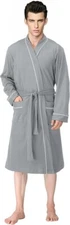 NY Threads Men’s Cotton Blend Knit Bathrobe