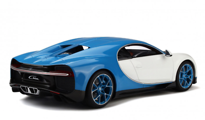 1/12 GT Spirit Kyosho Bugatti Chiron in white and Blue KSR08664W-Z