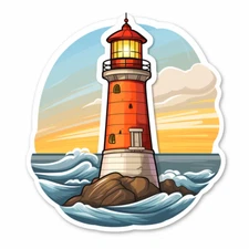 Huge XXXL Car Decal Sticker Lighthouse Decal