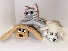Pound Puppies Lot Of 3 / 2 Puppies/1 Purrries. Vintage. Adorable