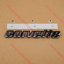 1Pc Chrome Rear Bumper Emblems For 1976 late -1979 Corvette C3 Badge