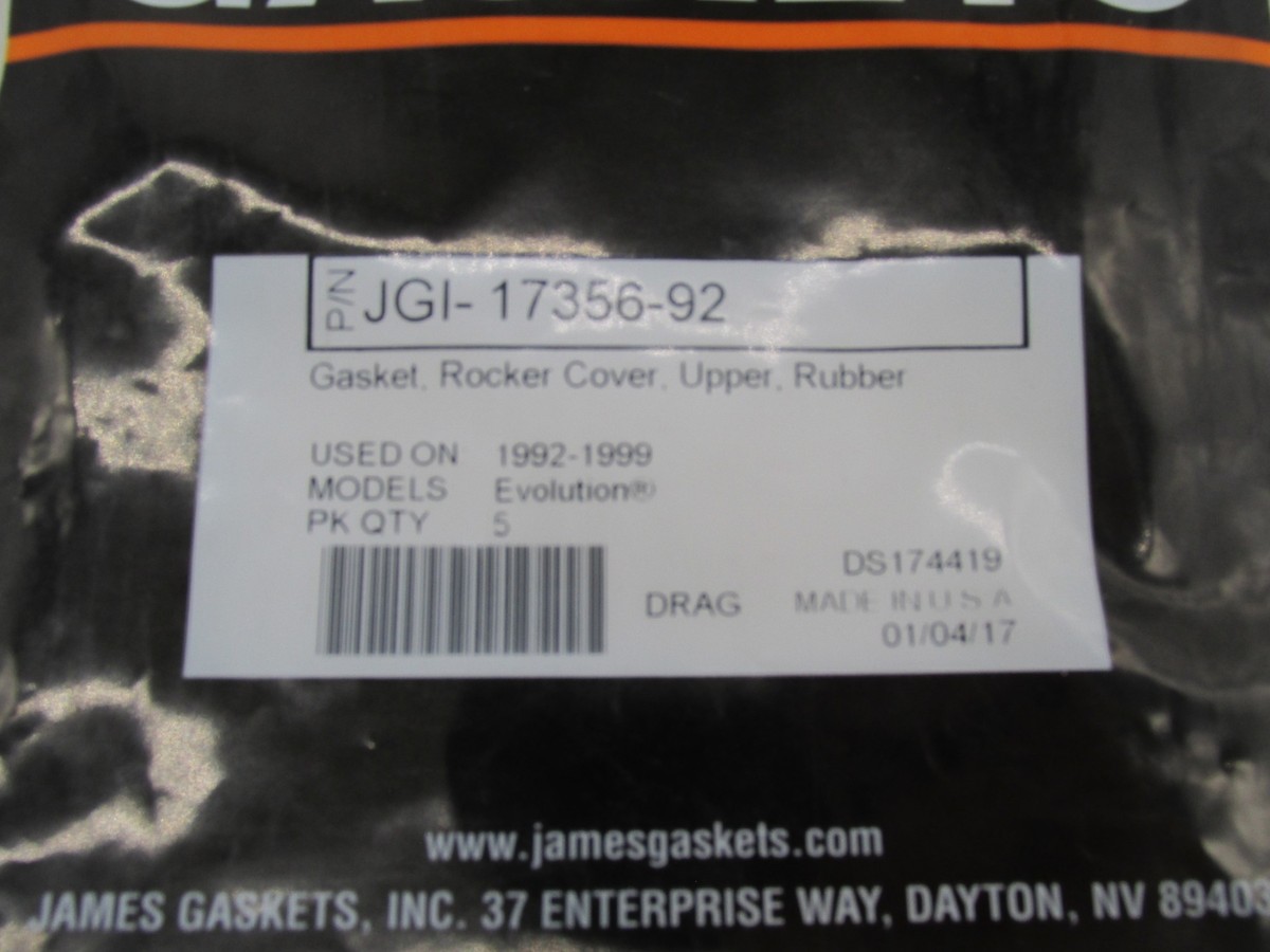 Lot of 4 Harley James Gaskets Rubber Upper Rocker Cover Gaskets