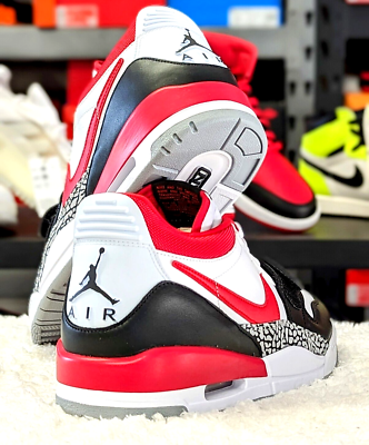 Nike Air Jordan Legacy 312 Low-White/Fire Red/Black-Wolf