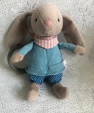 JELLYCAT LITTLE RAMBLER BUNNY SOFT PLUSH TOY RATTLE RETIRED