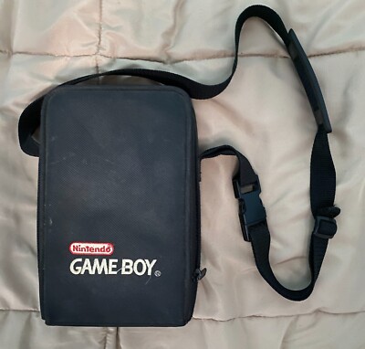 Vintage Nintendo Gameboy Carrying Case Bag W/ Tray Insert & Strap Video Games