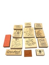 Stampin Up  Other Stamps Variety Lot of 14 Different Good Condition no Box