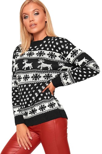 Ladies Mens Jumper Sweater Knitted Merry Christmas Party Top Unisex Xmas Jumper - Picture 19 of 19