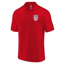 U.S. Soccer USMNT Soccer Official Adult Soccer Poly Shirt Polo Shirts