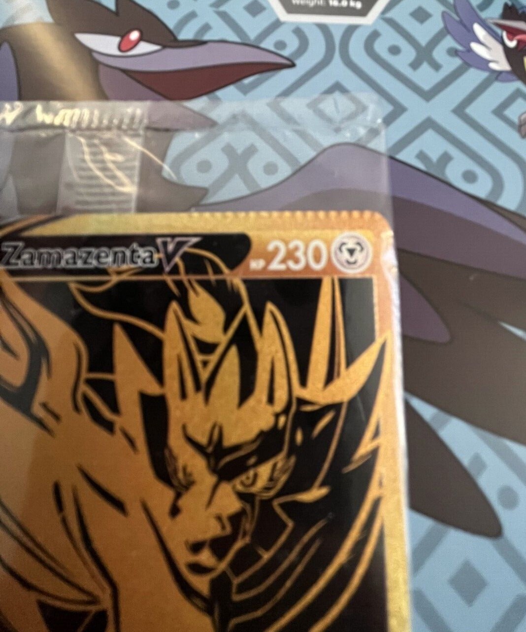 Gold Zamazenta V SWSH077 Black Star Promo Sealed CRIMPED Top, RARE