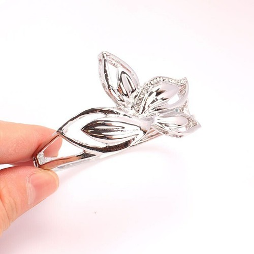 Fashion Women 18K Gold Plated Crystal Leaves Necklace Wedding Party Jewelry Set - Imagen 11 de 26