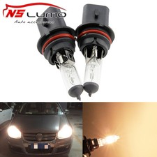 9007 12v 80W Yellow Halogen Light Replace Car Auto Headlight Fog Lamp Bulb 2PCS