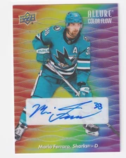 2023-24 UD Allure COLOR FLOW FULL RAINBOW AUTOGRAPH #CFA-MF MARIO FERRARO AUTO