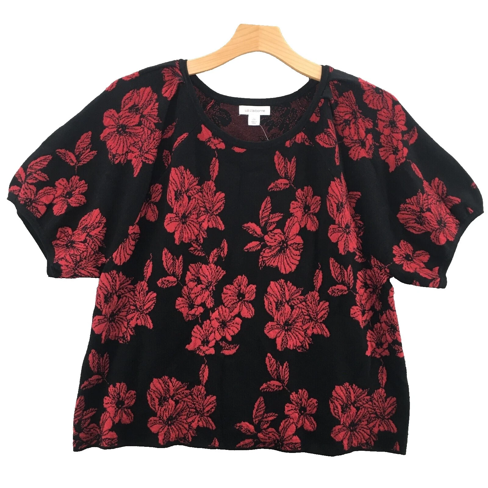Tops floral Liz Claiborne Nylon para Mujeres