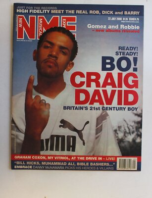 UK NME Magazine 22.7.2000 Craig David Paul Van Dyk Magnetic Fields Graham Coxon