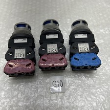  3 IDEC ALN Blue Push Button Switch Fast Shipping  Warranty