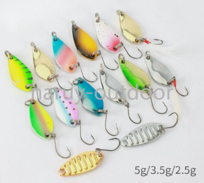 30 Pack Micro Metal Spoon Fishing Lure 2.5g/3.5g/5g Bass Trout Fishing  Tackle | eBay